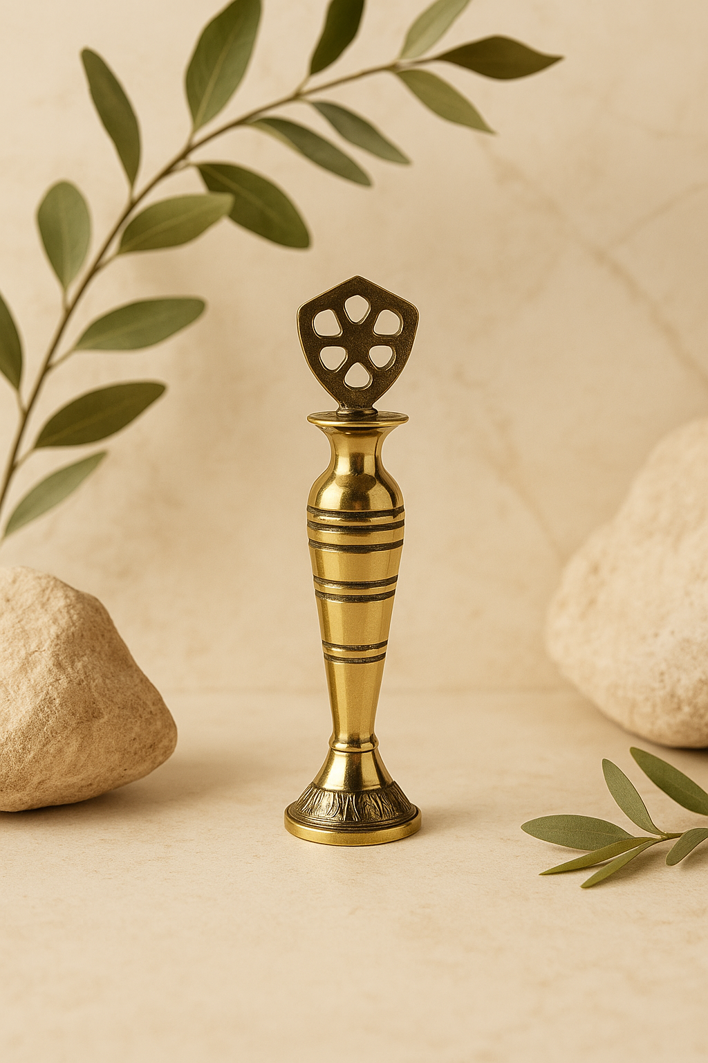 Arabic kohl eye liner stick brass bottle.