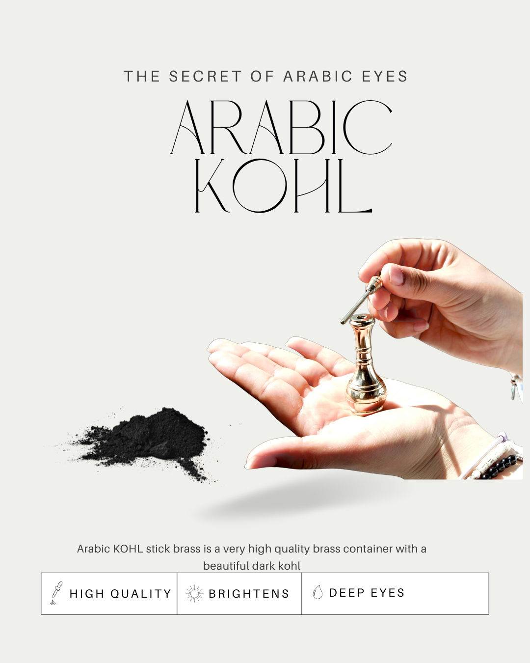 ARABIC KOHL STICK BRASS EASY FELLER
