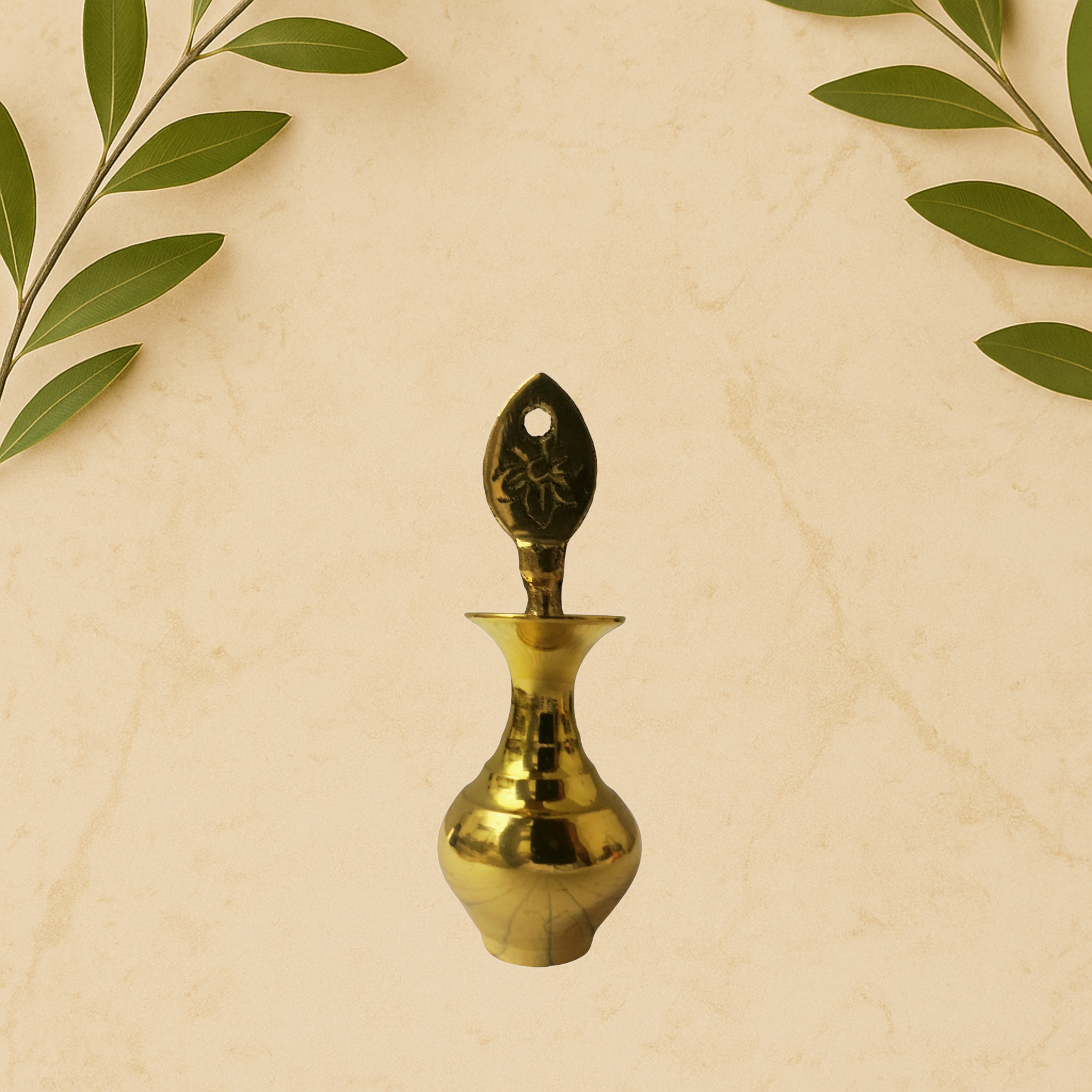 Arabic kohl eye liner stick brass bottle.