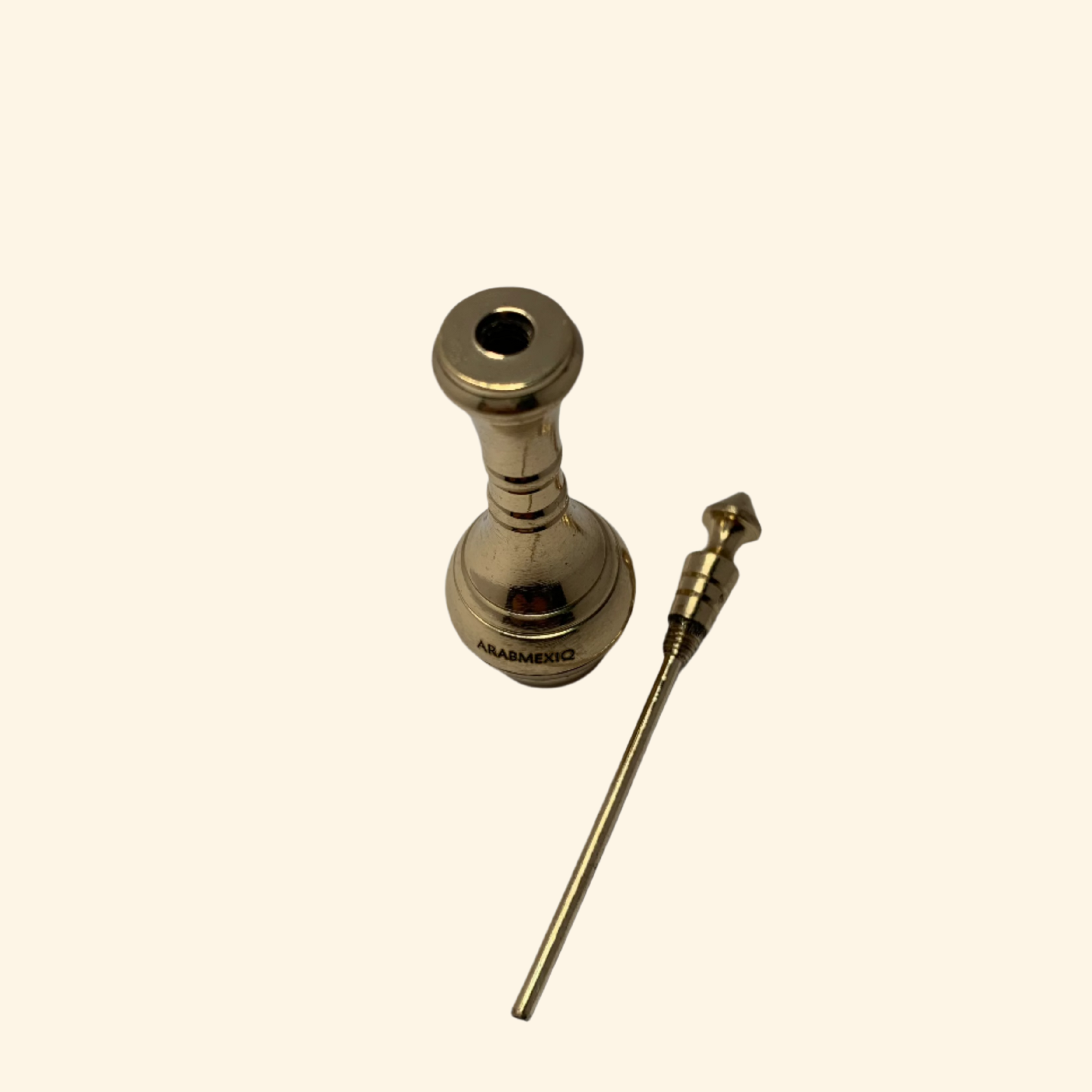 Arabic kohl eye liner stick brass bottle.